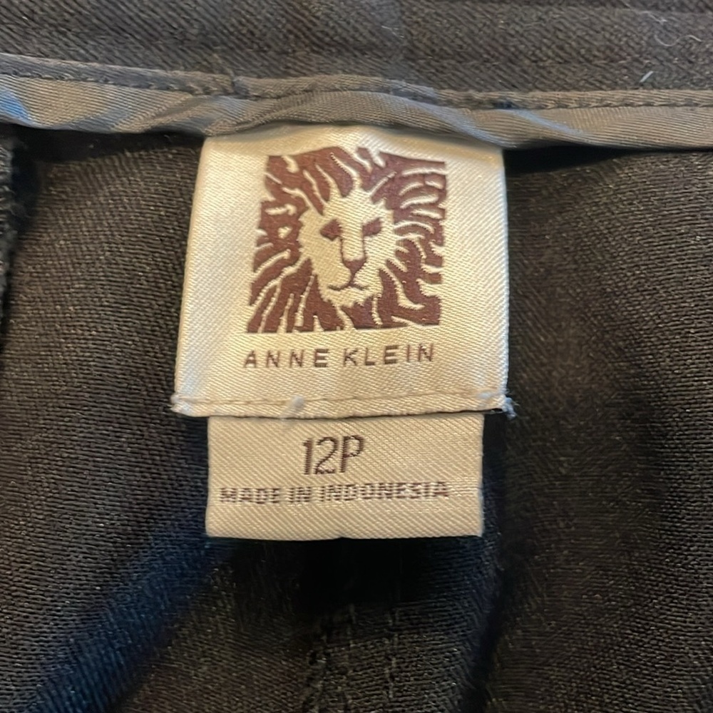 Anne Klein Trouser Pant Black 12P - Picture 6 of 9